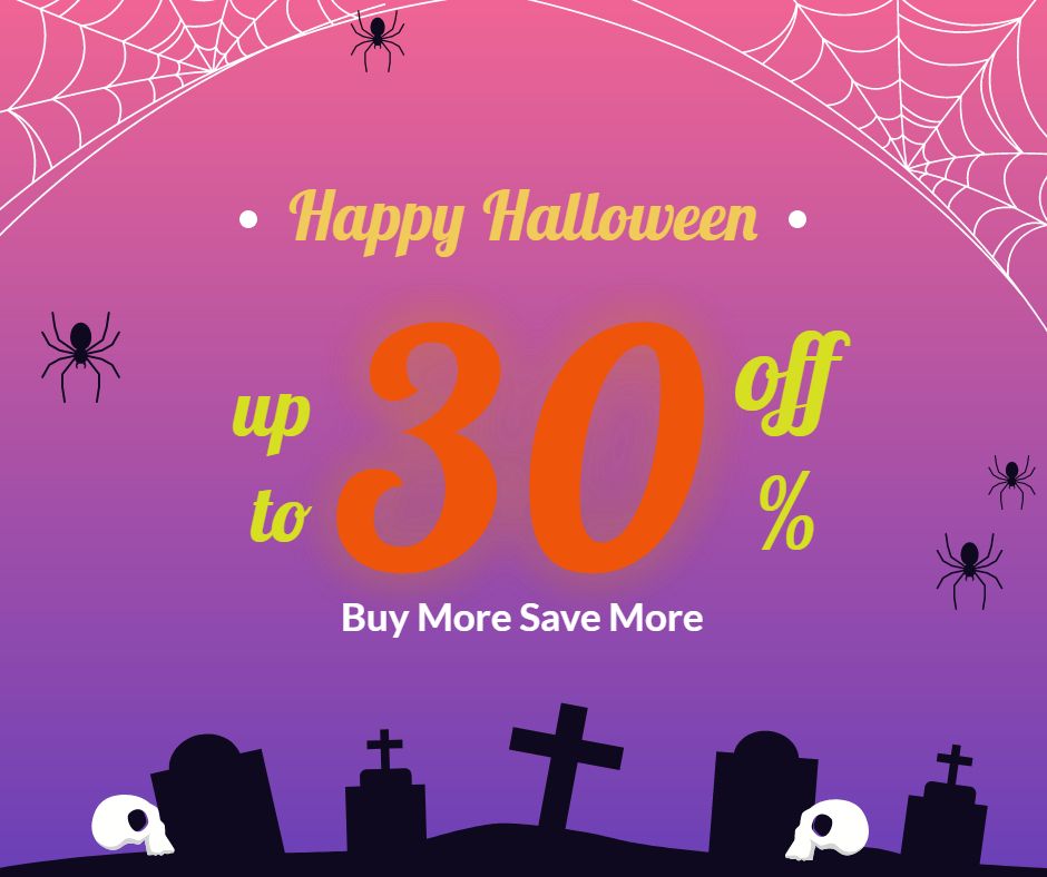 Vente d'Halloween jusqu'à 30% de réduction